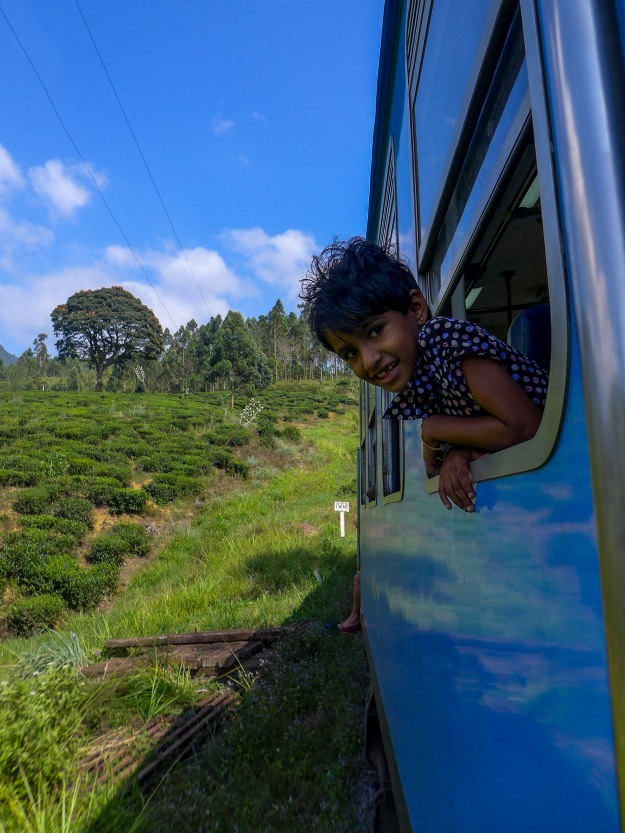 Sinhalese girl on a train.