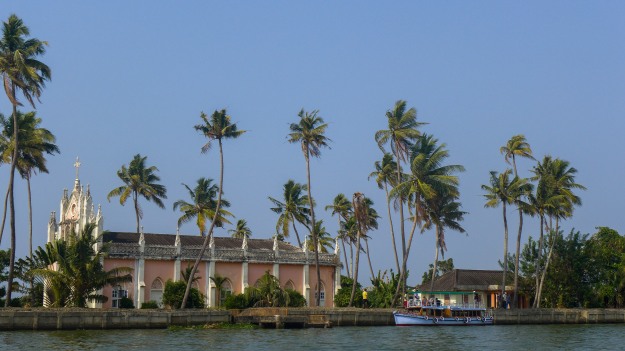 Church in the Kerala backwaters