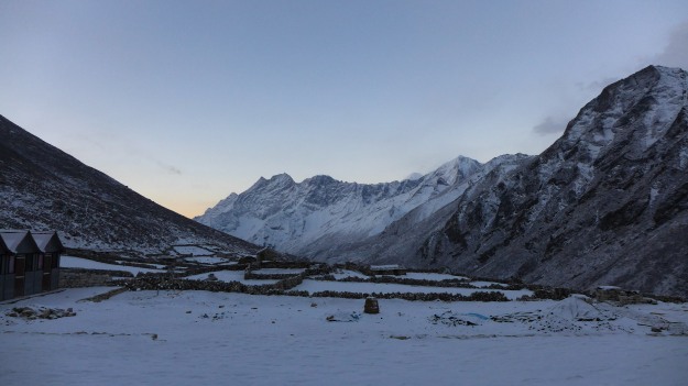 Dawn in Lumde, Khumbu